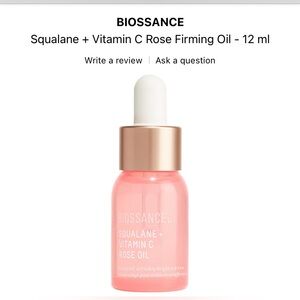 Biossance Squalane + Vitamin C Rose Oil